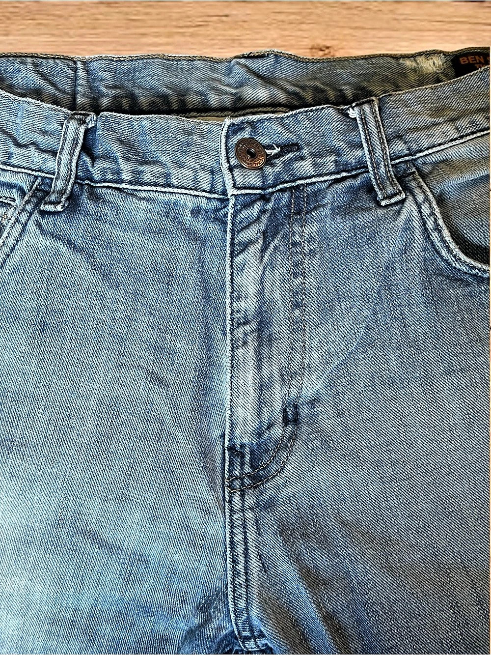 BEN SHERMAN True Icon Men’s Straight Leg Jeans 34x32 Blue Denim MG11014 - Picture 7 of 13